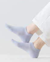 5-Pack Women No Show Socks Cotton Thin Breathable Low Cut Solid Color Socks